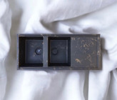 سینک گرانیتی سفید رگه مشکی