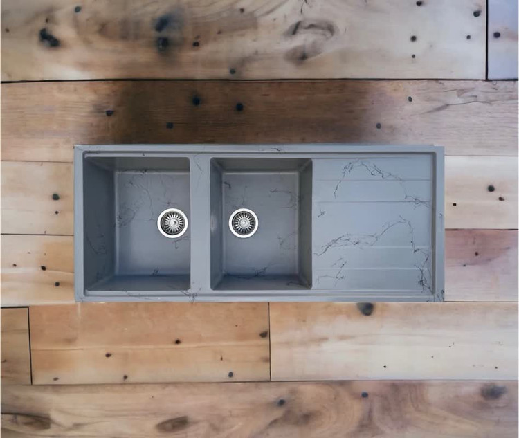 سینک گرانیتی طوسی رگه طلایی