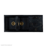 سینک گرانیتی سفید رگه مشکی