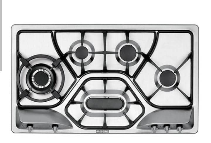 اجاق گاز رومیزی پنج شعله مدل S-5908 استیل البرز