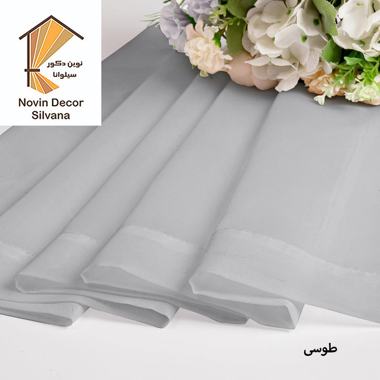 پرده درجه یک مدل حریر ساده NY14 سایز 280x100 سانتیمتر
