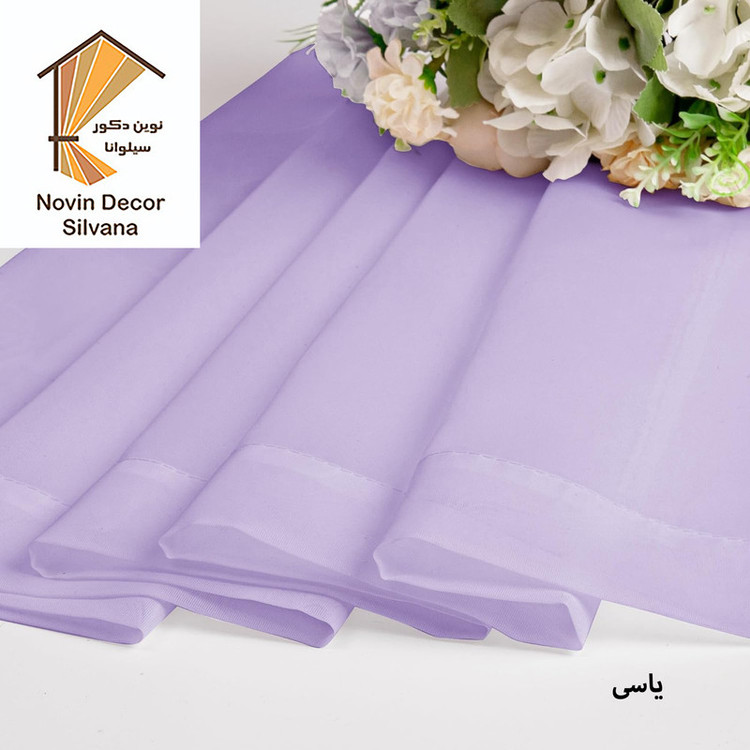 پرده درجه یک مدل حریر ساده NY14 سایز 280x100 سانتیمتر