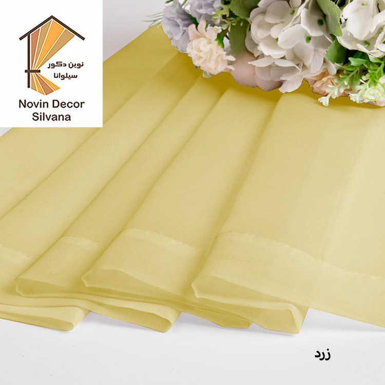 پرده درجه یک مدل حریر ساده NY14 سایز 280x100 سانتیمتر