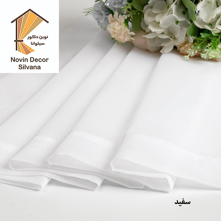 پرده درجه یک مدل حریر ساده NY14 سایز 280x100 سانتیمتر