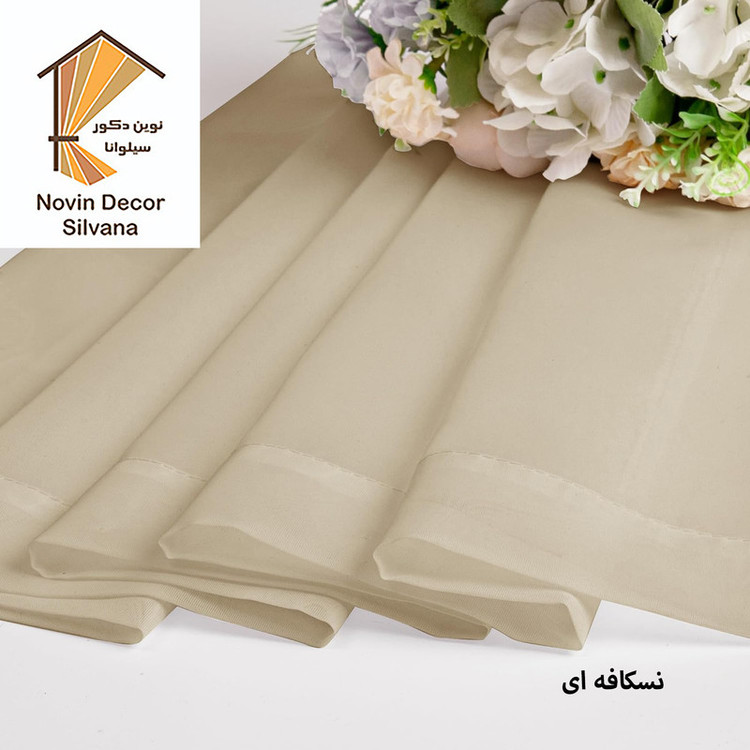 پرده درجه یک مدل حریر ساده NY14 سایز 280x100 سانتیمتر