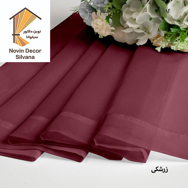 پرده درجه یک مدل حریر ساده NY14 سایز 280x100 سانتیمتر