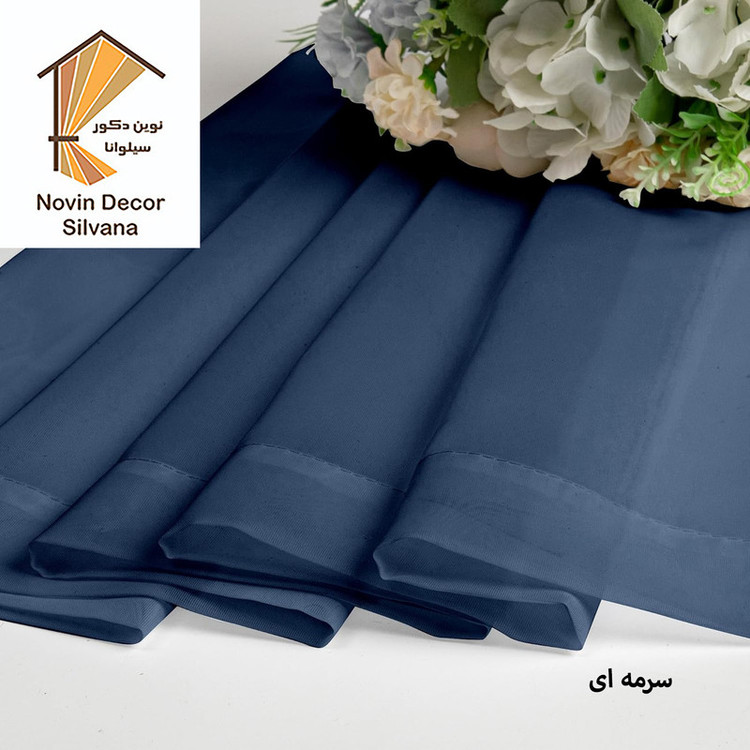 پرده درجه یک مدل حریر ساده NY14 سایز 280x100 سانتیمتر